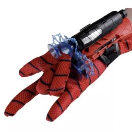 Manusa Spiderman cu lansator si 3 sageti Rosu Manusa Spiderman cu lansator si 3 sageti Rosu