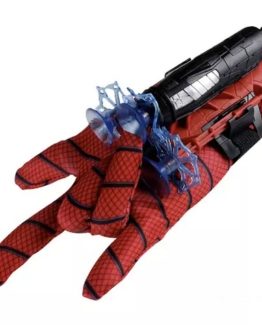 Manusa Spiderman cu lansator si 3 sageti Rosu