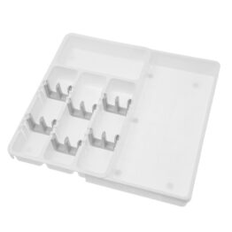 Organizator tacamuri si ustensile 24x41x38 cm Alb Organizator tacamuri si ustensile 24x41x38 cm Alb