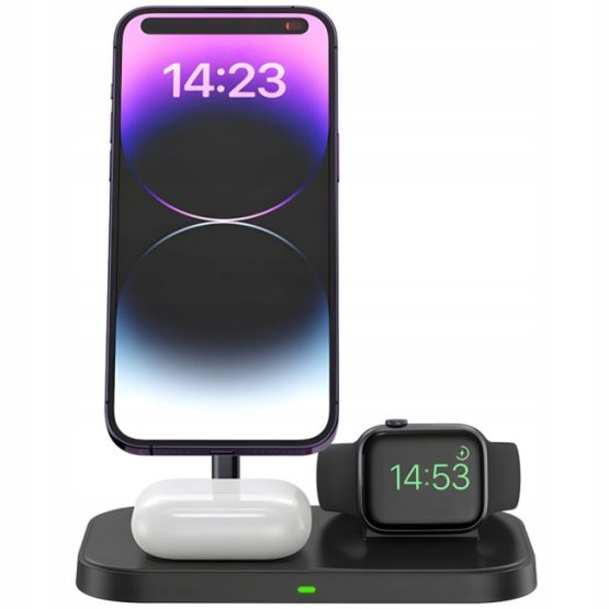 Statie de incarcare wireless fast charge, USB C