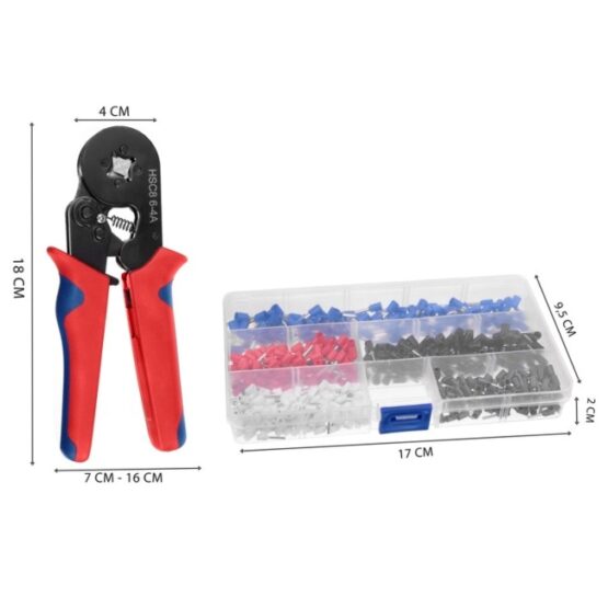 Set cleste sertizare hexagonal, 500 de bucati Set cleste sertizare hexagonal, 500 de bucati