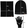 Set caciula, manusi si fular unisex, negru Set caciula, manusi si fular unisex, negru