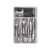 Organizator tacamuri si ustensile 24x41x38 cm Alb