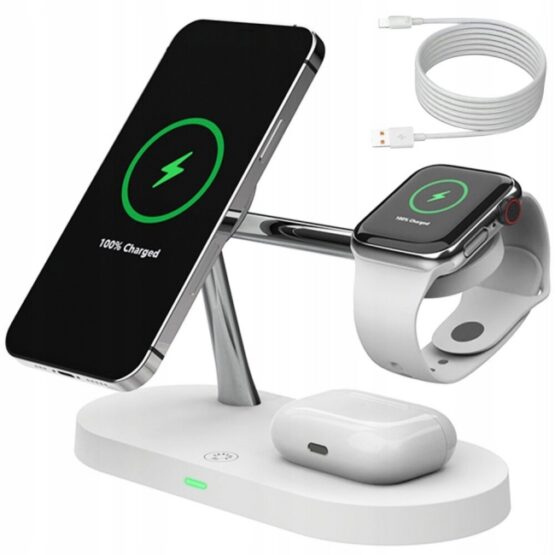 Statie de incarcare wireless universala Alb Statie de incarcare wireless universala Alb