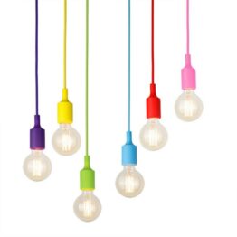Lampa de tavan cu 6 brate 60 W 115 cm Curcubeu