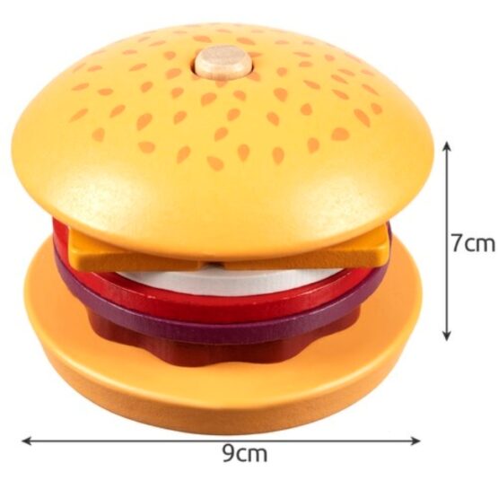 Centru de activitati in forma de hamburger 7 x 9 cm Centru de activitati in forma de hamburger 7 x 9 cm