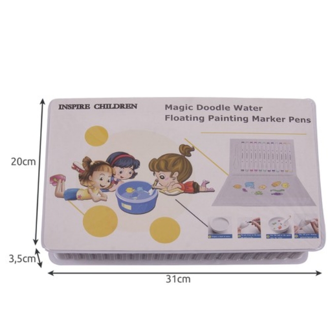 Set 12 markere desen pe apa sau normal