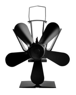 Ventilator de soba cu alimentare termica Negru