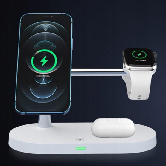 Statie de incarcare wireless universala Alb Statie de incarcare wireless universala Alb