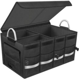 Organizator portbagaj auto 59 x 30 x 35 cm Negru Organizator portbagaj auto 59 x 30 x 35 cm Negru