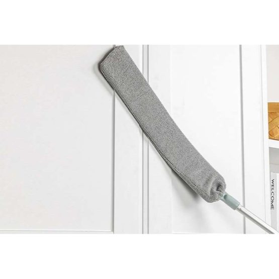 Pamatuf telescopic cu microfibra 2 capete Gri