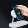 Statie de incarcare wireless universala AlbStatie de incarcare wireless universala Alb Statie de incarcare wireless universala Alb