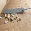 Pamatuf telescopic cu microfibra 2 capete Gri