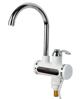 Robinet electric flexibil pentru incalzit apa, Alb