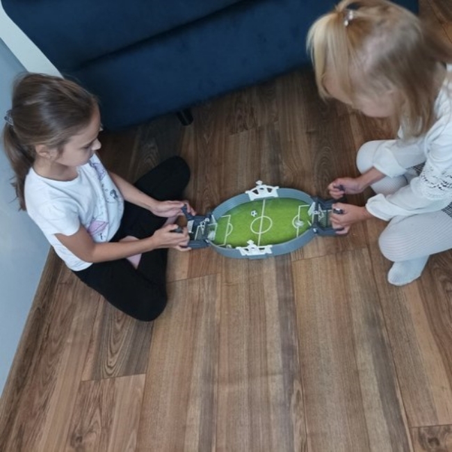 Mini-set fotbal pentru copii, 3 mingi, 2 jucatori