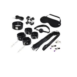 Set 13 jucarii erotice din piele ecologica, Black