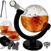 Set decantor pentru whiskey 2 pahare Transparent