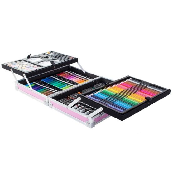 Set desen si pictura 145 piese Roz