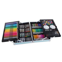 Set desen si pictura 145 piese Albastru Set desen si pictura 145 piese Albastru