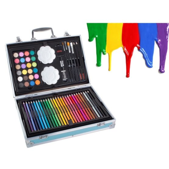 Set desen si pictura 145 piese Albastru