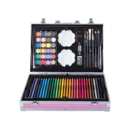 Set desen si pictura 145 piese Roz Set desen si pictura 145 piese Roz