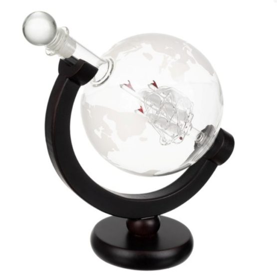 Set decantor pentru whiskey 2 pahare Transparent