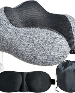 Perna calatorie din spuma cu memorie, 25 x 14 cm