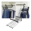 Umeras organizator pantaloni, Argintiu / Negru Umeras organizator pantaloni, Argintiu / Negru