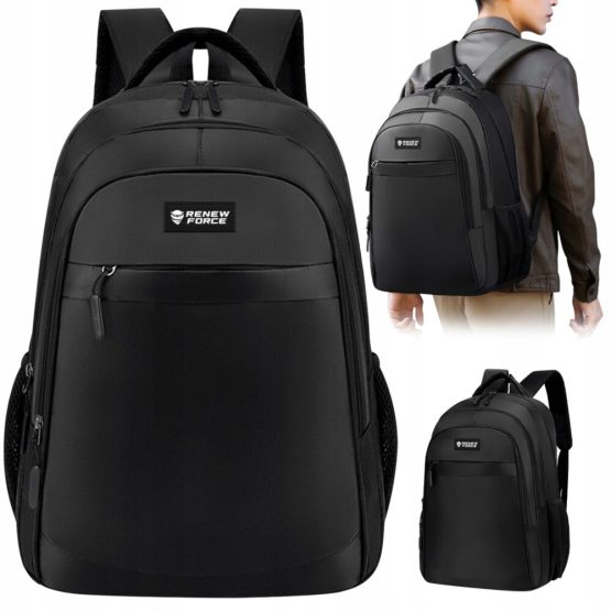 Rucsac sport, 4 buzunare, impermeabil, Negru