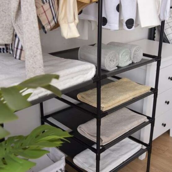 Cuier haine, mobil, 173 x 36 x 108 cm, Negru Cuier haine, mobil, 173 x 36 x 108 cm, Negru