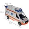 Masinuta ambulanta cu targa, sunete si lumini, Alb Masinuta ambulanta cu targa, sunete si lumini, Alb