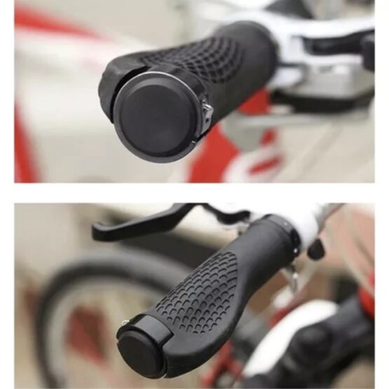 Set 2 mansoane pentru bicicleta, cauciuc, Negru Set 2 mansoane pentru bicicleta, cauciuc, Negru