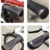Set 2 mansoane pentru bicicleta, cauciuc, Negru Set 2 mansoane pentru bicicleta, cauciuc, Negru