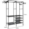 Cuier haine, mobil, 173 x 36 x 108 cm, Negru Cuier haine, mobil, 173 x 36 x 108 cm, Negru