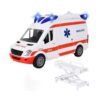 Masinuta ambulanta cu targa, sunete si lumini, Alb Masinuta ambulanta cu targa, sunete si lumini, Alb
