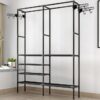 Cuier haine, mobil, 173 x 36 x 108 cm, Negru Cuier haine, mobil, 173 x 36 x 108 cm, Negru
