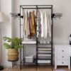 Cuier haine, mobil, 173 x 36 x 108 cm, Negru Cuier haine, mobil, 173 x 36 x 108 cm, Negru