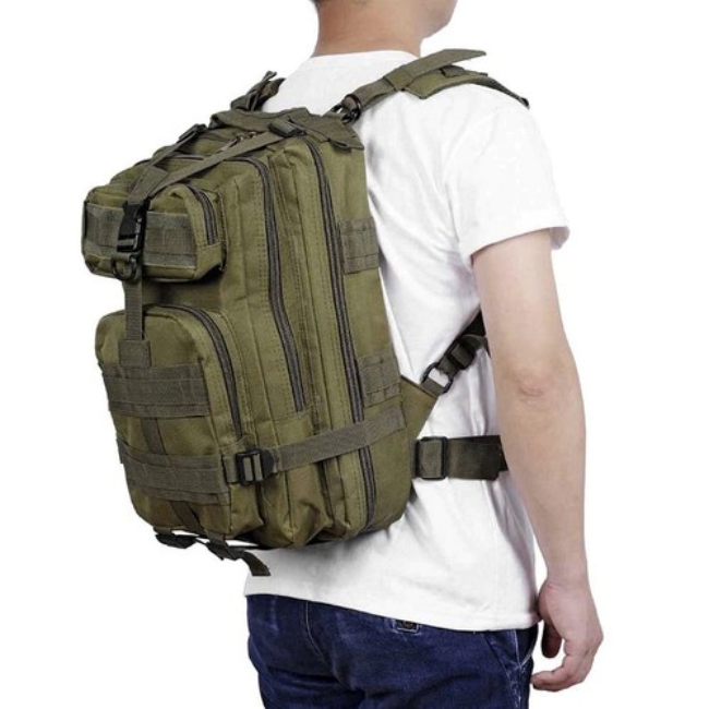 Rucsac militar pentru baieti, 26 l, Verde