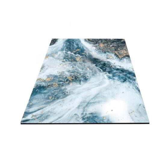 Covoras de baie, design elegant, 80 x 50 cm, Albastru Covoras de baie, design elegant, 80 x 50 cm, Albastru