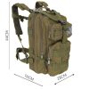 Rucsac militar pentru baieti, 26 l, Verde