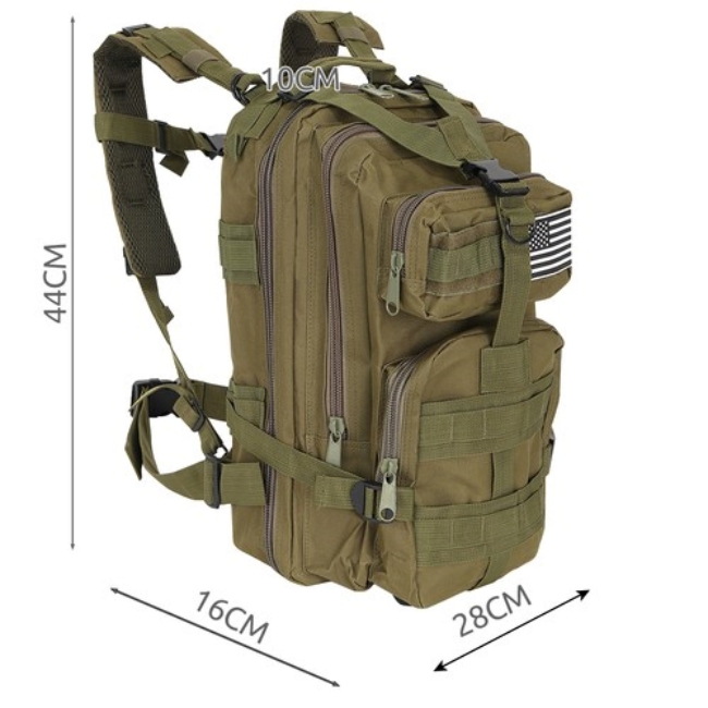 Rucsac militar pentru baieti, 26 l, Verde