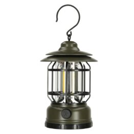 Lampa portabila pentru camping cu USB, Verde