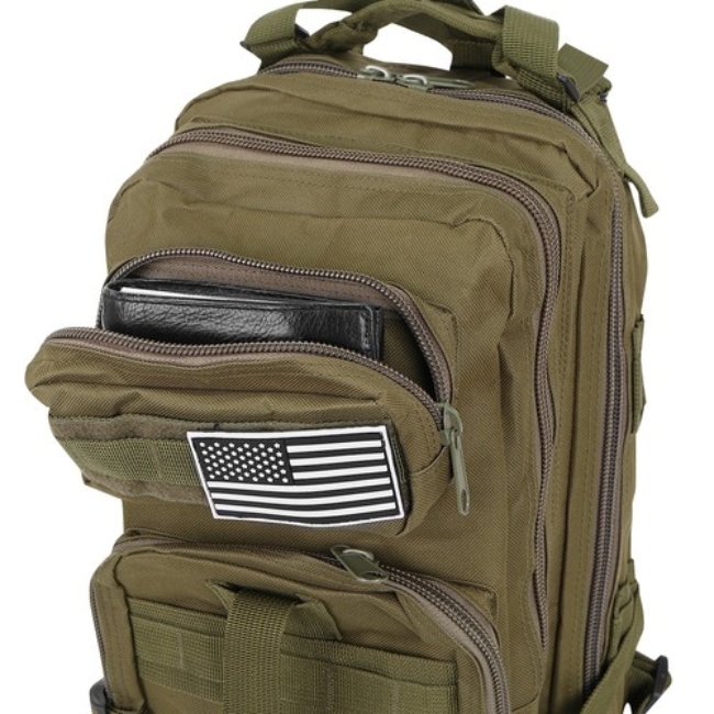 Rucsac militar pentru baieti, 26 l, Verde