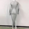 Rochie plasa cu strasuri si cristale, marime universala, Negru Rochie plasa cu strasuri si cristale, marime universala, Negru