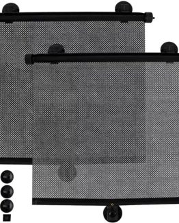 Set jaluzele auto retractabile, 41 x 46 cm, Negru