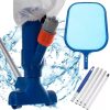 Kit curatare piscina cu aspirator, Albastru / Alb Kit curatare piscina cu aspirator, Albastru / Alb