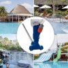Kit curatare piscina cu aspirator, Albastru / Alb Kit curatare piscina cu aspirator, Albastru / Alb