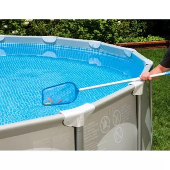 Kit curatare piscina cu aspirator, Albastru / Alb Kit curatare piscina cu aspirator, Albastru / Alb