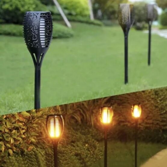 Lampa solara LED, model torta, 51 cm, Negru Lampa solara LED, model torta, 51 cm, Negru