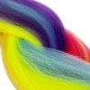 Extensie de par sintetic pentru impletituri, 60 cm, Multicolor